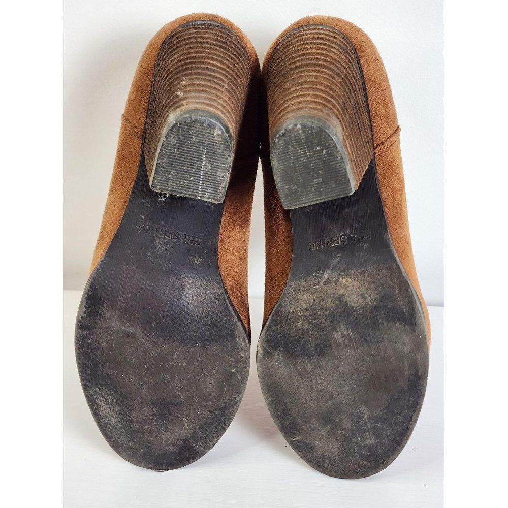 Call It Spring Heeled Ankle Booties Brown Size 7 - Picture 6 of 12